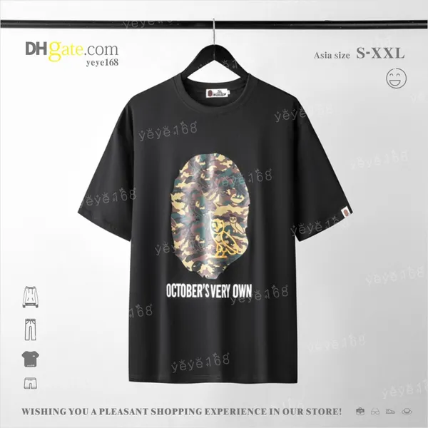 Yaz Yeni Erkek Tişört Tasarımcı Tshirt Gevşek Tişört Kadın Moda Çift Tshirt Hip Hop Sokak Tshirt Camo Desen T-Shirt Asya Boyutu S-XXXL YYL