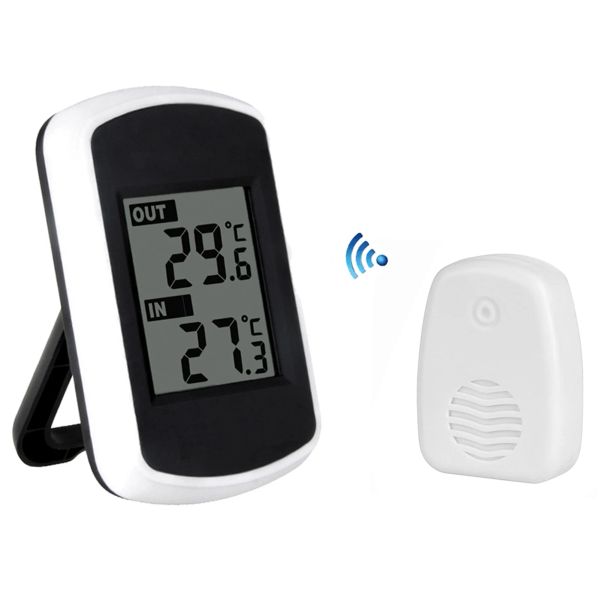 Messgeräte TSFT004B Digitales Hygrometer Innen- und Außenthermometer mit Sensor Drahtloses Raumthermometer für Heimküchen Bierhäuser