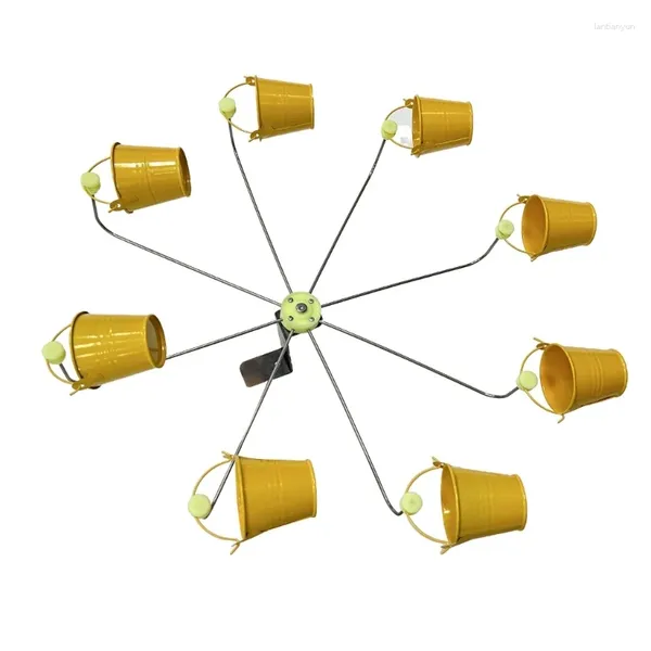 Altre forniture per uccelli Pet Budgies Gabbia Mangiatoia Giocattolo per addestramento multiplo al foraggiamento Ruota in metallo di piccole dimensioni 6XDE