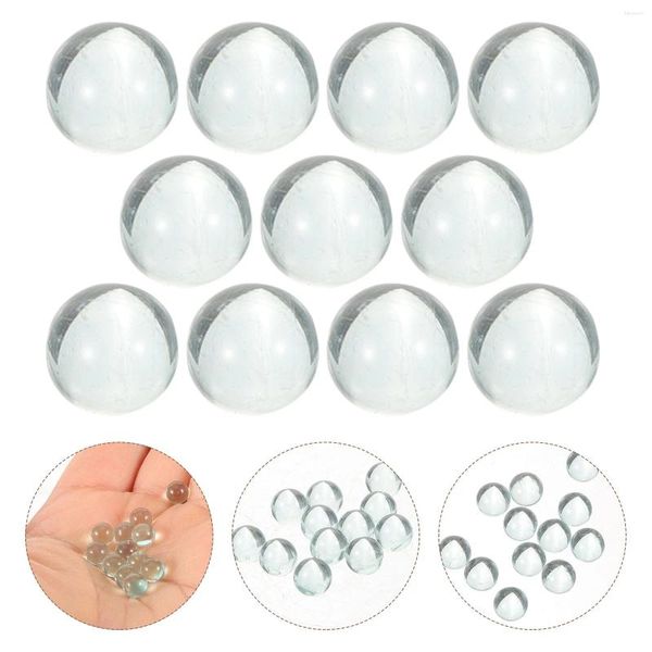 Vasi 10 pezzi Decorazione vaso di marmo in vetro trasparente Gioco Ornamento di biglie Riempitivo per piccole perle