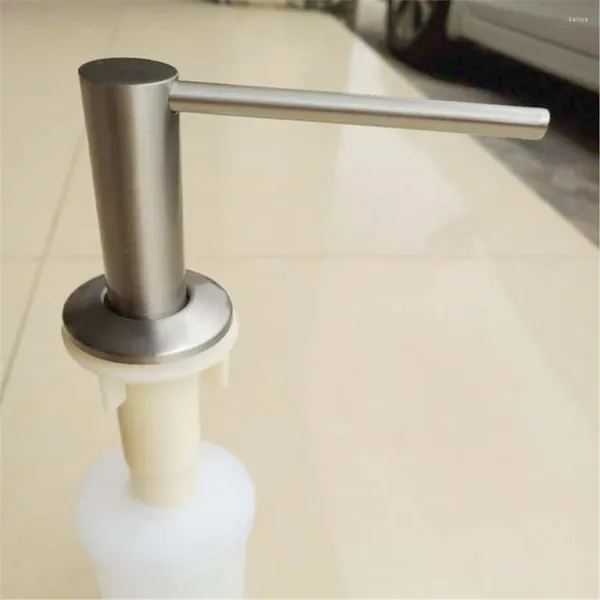 Detersivo per lavello da cucina con dispenser di sapone liquido con tubo di prolunga/bottiglia testa della pompa in acciaio inossidabile per accessori da bagno