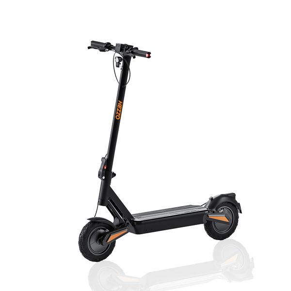 HEZZO F5 Dual Motor Escooter 1200W 48V 10 Polegadas Scooter Off Road Portátil 18Ah Velocidade Máxima 28Mph Freios a Disco com Amortecedor Duplo Dobrável Kick Scooter Frete Grátis