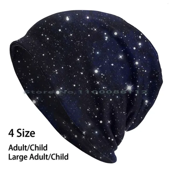 Berets Galaxy Beanies Chapéu de Malha Estrela Céu Cosmos Universo Natureza Espaço Brimless Malha Skullcap Presente Casual Criativo