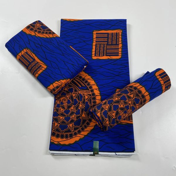 Tecido 2022 nova venda quente tecido de cera africano material algodão nigeriano ancara bloco imprime batik holandês pano costura alta qualidade vl16