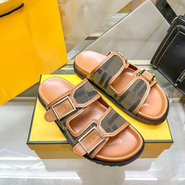 classico marca di marca da uomo Slide tela piscina piscina sandali firmate cursori piatti designer di lusso da donna mulo mocollo sentestre