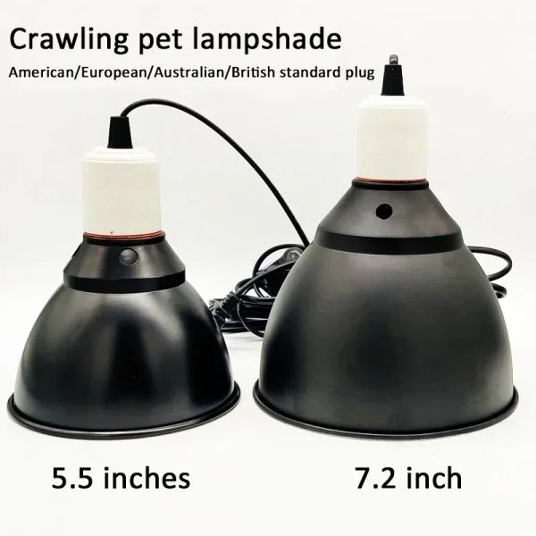 Illuminazione Set di lampade per rettili Illuminazione 300W E27 100240V UVB Lampada riscaldante per rettili Supporto per animali domestici Portalampada Paralume Emettitore Lampada