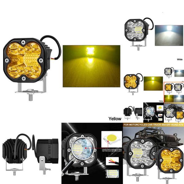 Novo 3 Polegada holofotes de trabalho 12v 44w faróis motocicletas inundação led barra luzes nevoeiro para carro caminhão 4x4 fora da estrada atv