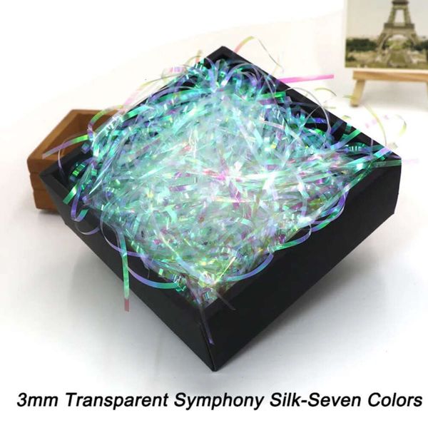 Caixa de enchimento colorida decoração 100 g/lote presente transparente pp filamento embalagem de jóias material de enchimento de enfeite