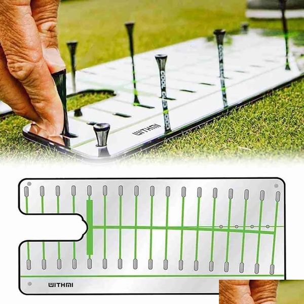 Altri prodotti da golf Putting Mirror Swing Dritto Pratica Eye Line Accessori Putter Allineamento Training Aid Trainer 230325 Drop Del Dhdeg