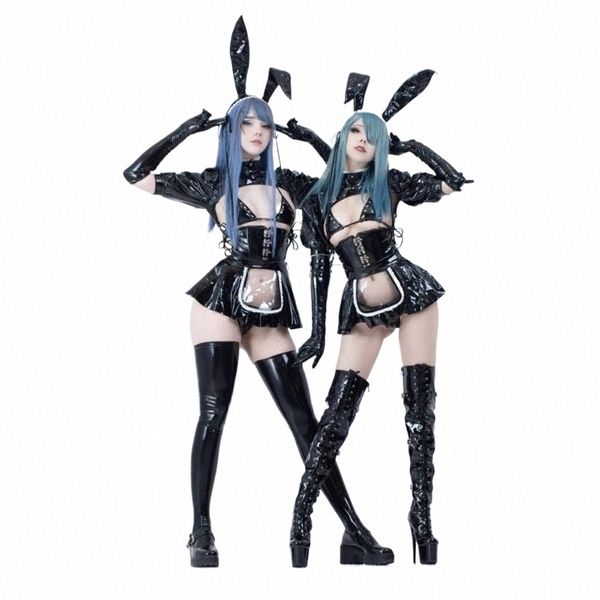 Dinastia escura Design Original Dark Maid Bunny Girl Cosplay Costume Mulher Natal Roleplay Macacões Lingeries Sexy Cosplay B F0fa #