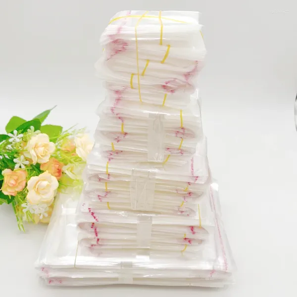 Confezione regalo 1000 pezzi Sacchetti di plastica trasparenti Opp Sigillo autoadesivo Busta in cellophane trasparente piccola per la conservazione degli imballaggi