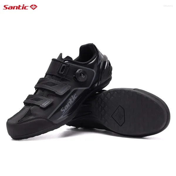 Sapatos de ciclismo Santic masculino desbloqueado MTB bicicleta sola de borracha antiderrapante WS23042