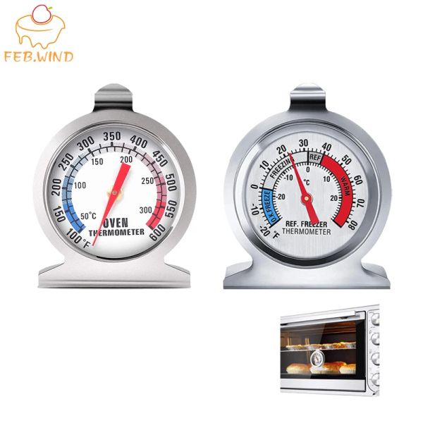 Medidores Melhor Freezer / Forno Termômetro Bbq Grill Medidor de Temperatura Aço Inoxidável Fogão Seguro Thermo Meters Ferramentas de Cozimento 172