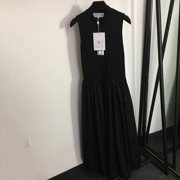 Sommerkleid mit Reißverschluss, ärmellos, lange Designer-Röcke, Urlaubs-Freizeitkleid, Baumwolle, Plus-Size-Kleid, Marken-Strandkleider