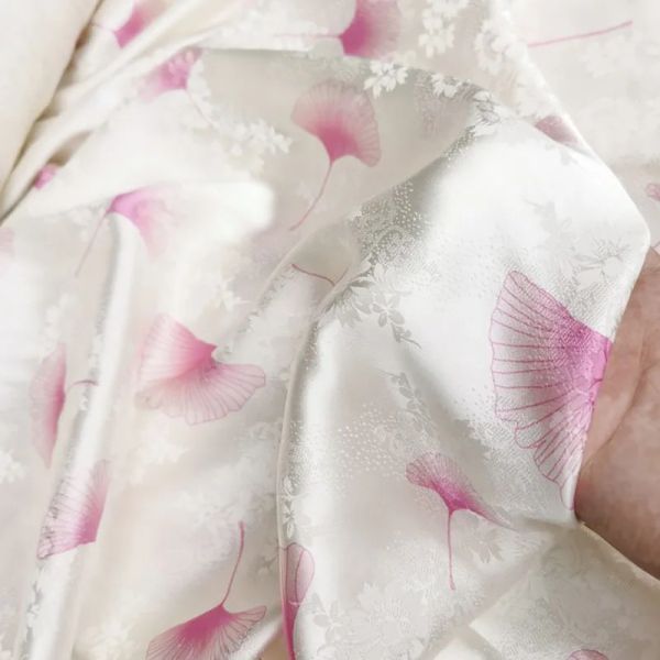 Tecido de seda estiramento cetim pela jarda 20momme largura 140cm 95% seda amoreira 5% tecido elastano para vestido diy costura verão venda