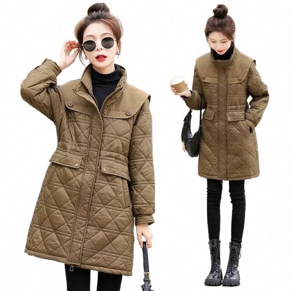 2023 nuovo inverno giù Cott Parka cappotto coreano Diamd giacche invernali da donna Lg caldo Cott imbottito Parka cappotto del rivestimento x3sk #