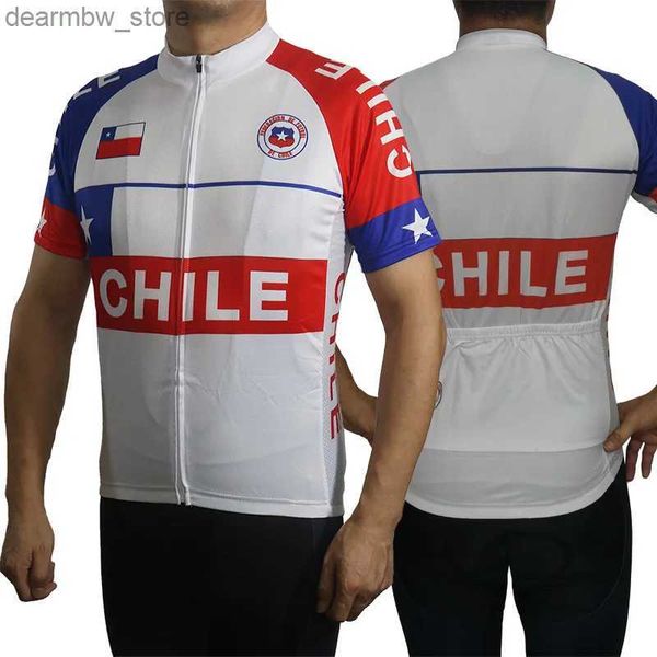 Jaquetas de ciclismo equipe profissional mens manga curta bicicleta de estrada camisa bicicleta chile jaqueta correndo escalada camisa colombiana bicicleta top downhill24328