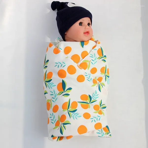 Cobertores algodão 85 85 cm nascidos de banho de banho de bebê envoltório
