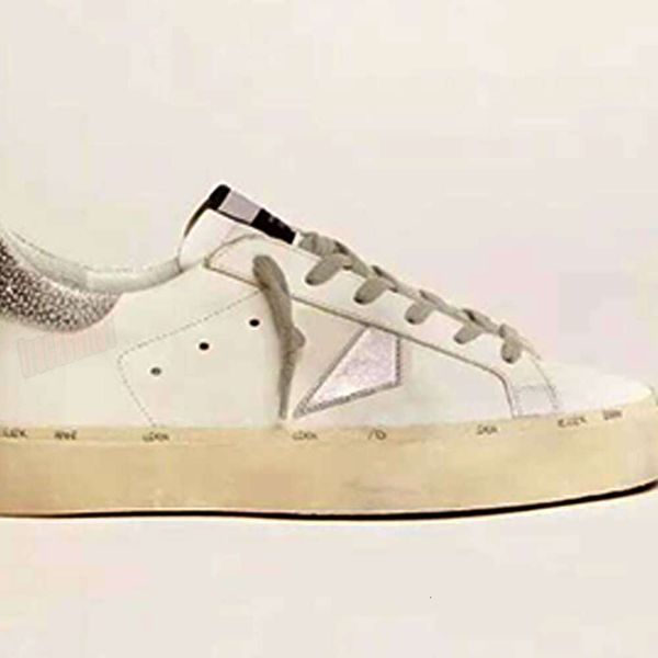 2024 Sapatos de verão de luxo tênis de couro preto, design retro italiano de mid-star, tênis de tênis de tênis, caixa incluiu tamanhos 35-46,