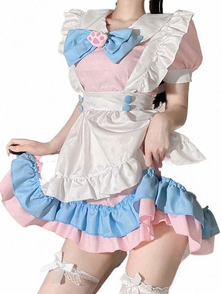 fi Lolita Maid Cosplay Costumes Cute Sweet Schoolgirl Uniform Stage Animati Show Vestuário Impertinente Querida Chemise Sexy k62r #