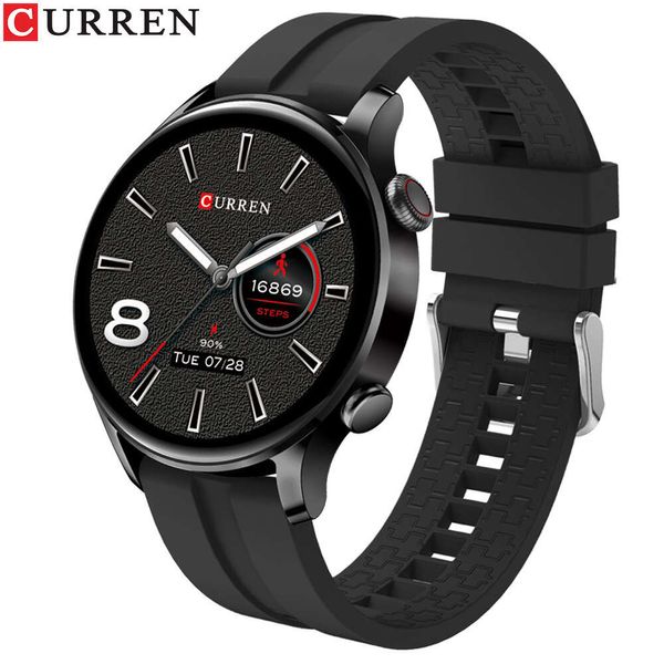 CURREN R2S Leisure Watch Coração Rate Stepping IP67 Pulseira de tela de toque inteligente para esportes à prova d'água