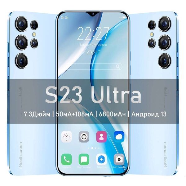 Celular S23 + ultre 6,8 polegadas tela grande 16 + 1T smartphone