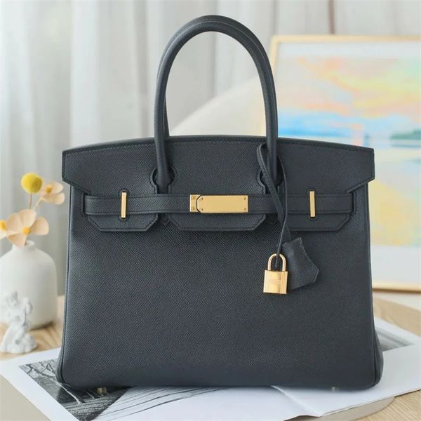 2 Boyutlar Lady Handbag Serin Kilit Tasarımcı Çanta Tote Kadın Lüks Crossbody Pochette Omuz Çantaları Moda Mens Timsah Deri El Çakk