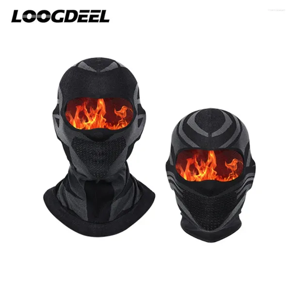 Bandane LOOGDEEL Inverno Uomo Donna Ciclismo Passamontagna Outdoor Antivento Calore Maschera Protezione collo Arrampicata Sci Escursionismo Copricapo