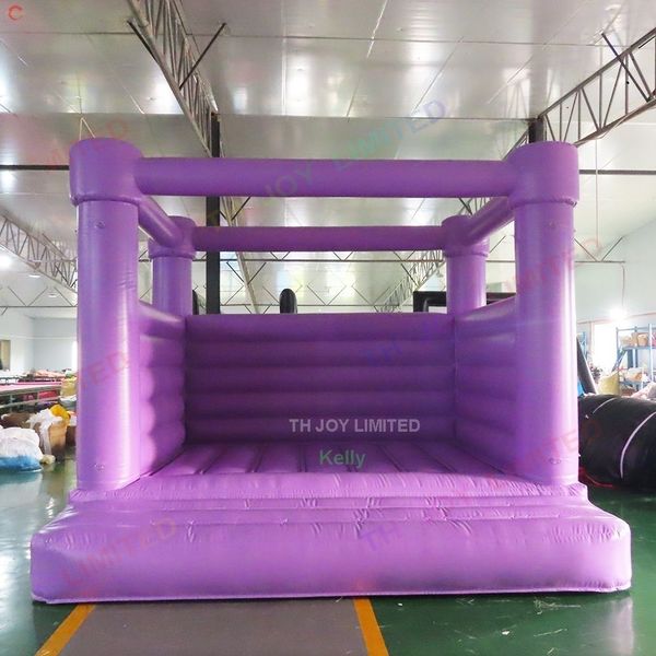 15x15ft 4.5x4.5m atividades ao ar livre inflável casamento bouncer branco aniversário jumper castelo bouncy para adultos e crianças 004