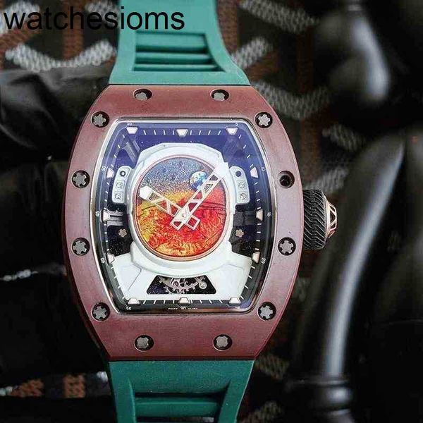 Orologio RicharsMill Orologio meccanico da uomo di lusso Business Leisure rms52-05 Cassa in acciaio pregiato completamente automatico Orologio da polso con movimento svizzero