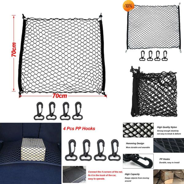 Aggiorna il nuovo bagagliaio universale Elastic Lage Net Cargo Organizer Storage Reti in nylon Estensibile Tasca in rete per interni auto