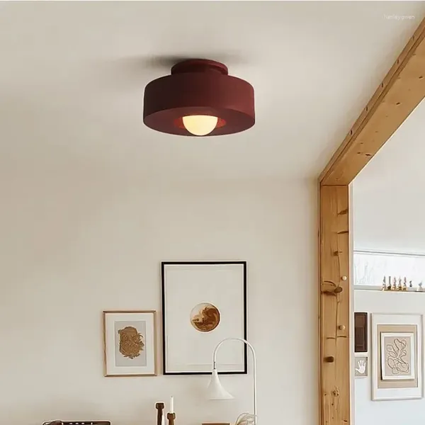 Luzes de teto Nordic Corredor LED Quarto E27 Montado Lâmpada Moderna Decoração de Casa Luminárias