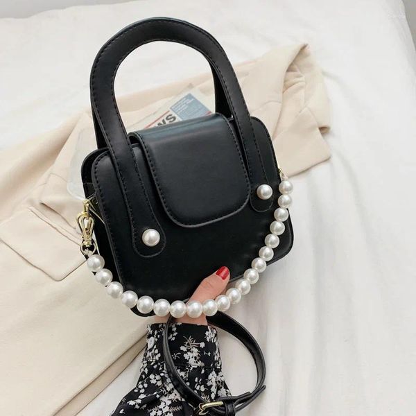 Tasche Luxus Hochwertige Perle Handtasche Weiblichen Sommer 2024 Trendy Fashion Net Rot Schulter Westlichen Stil Messenger