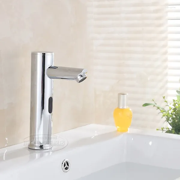 Badezimmer-Waschtischarmaturen 2024 Küchenarmatur Grifos Para Lavabos Hersteller, die Glaswaschbecken mit automatischer Induktion / Wasserhahn zum Händewaschen verkaufen