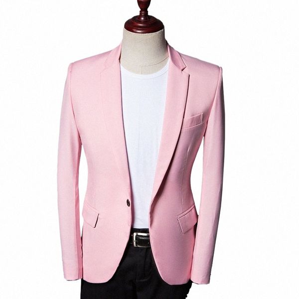 Herrenanzug Jacke Neueste Mantel Designs Männer Rosa Anzüge Hochzeit Anzug Dres Slim Fit Bräutigam Beste Männer Männliche Smoking homme v934 #