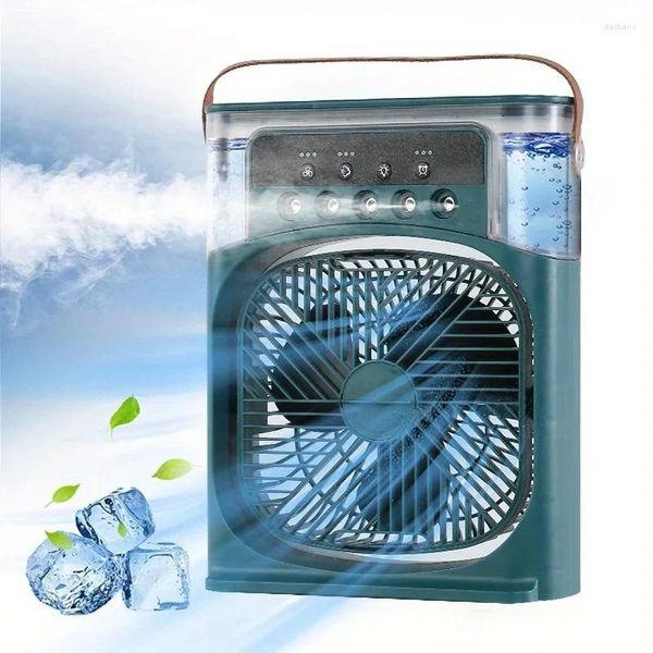 Figurine decorative Mini Spray Piccolo ventilatore Aria condizionata portatile Raffreddamento domestico Umidificatore Raffreddamento ad acqua 3 velocità regolabile