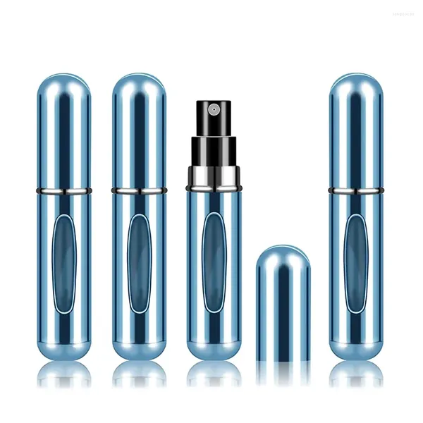 Garrafas de armazenamento 4pcs 5ml mini garrafa de perfume recarregável com bomba de perfume de spray vazio recipiente cosmético atomizador para ferramenta de viagem