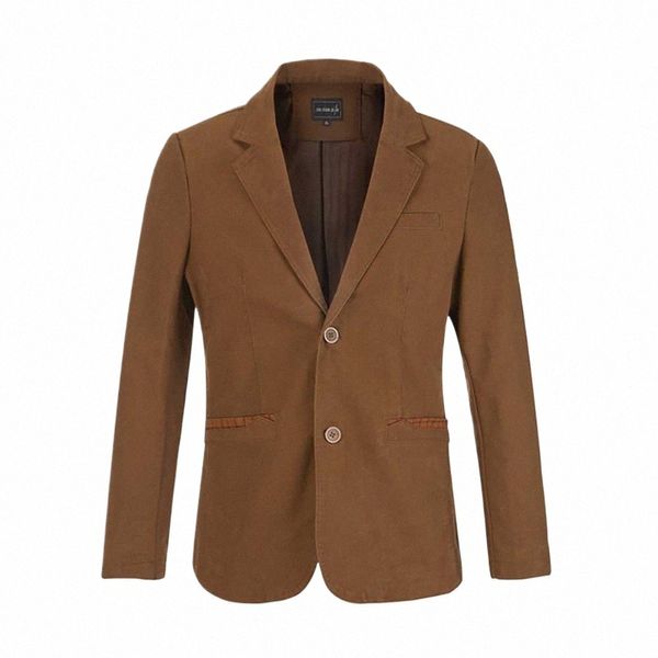 Trendy Cott Anzug Jacke Männer Casual Blazer Plus Größe Mantel Büro Freizeit Streetwear Frühling Herbst Kleidung 90jY #