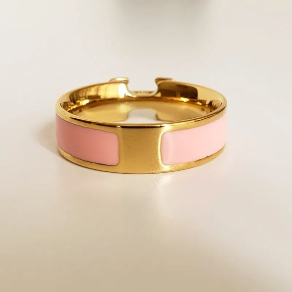Novo designer de alta qualidade design anel de titânio jóias clássicas homens e mulheres casal anéis estilo moderno banda com caixa original