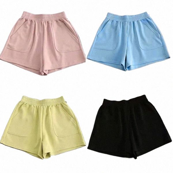 Calções de perna larga calças quentes mulheres casa lazer cintura alta shorts hip envoltório esportes calças quentes coreano tubo reto solto shorts s4so #