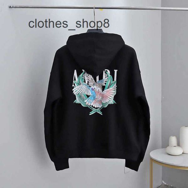 Inverno Amiirss Paradise Hoodie Trendy Moletom Pássaro Suor Papagaio Palmeira High Street Homens e Mulheres Solto Suéter Com Capuz Tendência Coa 58IV