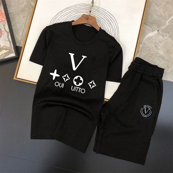 Designer Herren Trainingsanzüge Sets Jogger Sweatshirts Sport Jogginganzüge Herren Trainingsanzüge Zweiteiliges Set T-Shirt Sommer bedruckte Kurzarmshorts #710