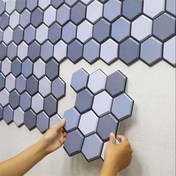 Adesivos Decoração de parede 3D 10pcs Modern Wall Design Pano de fundo Painéis de parede de PVC autoadesivos