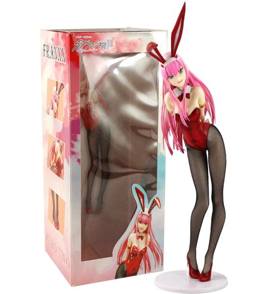 Estátua Anime Darling in the FRANXX Zero Two 02 Bunny Girl Super Sexy Enorme Figura Modelo Toy Gift1247078