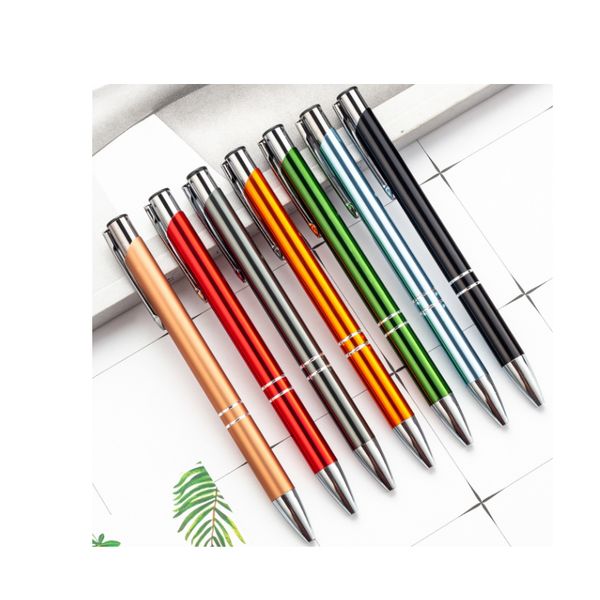 Nova caneta esferográfica de metal caneta esferográfica assinatura caneta de negócios escritório escola estudante papelaria presente 13 cores