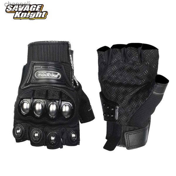 Luvas táticas Motocicleta Meio dedo Motocicleta Summer Riding Glove Hard Knucklescreen Touchscreen à prova de vento Bike de sujeira ATV UTV YQ240328