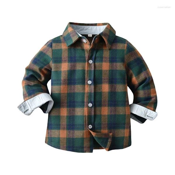 Set di abbigliamento Bambino Ragazzo Vestito da gentiluomo Camicia a maniche lunghe con bottoni scozzesi con papillon Bretelle Pantaloni Abiti formali 2 pezzi