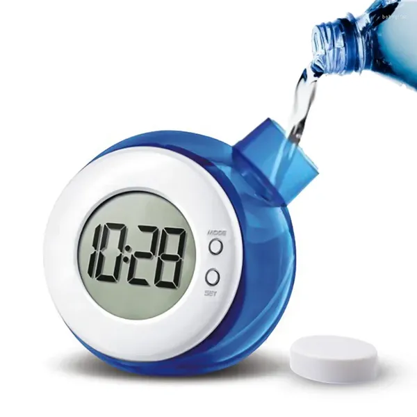 Tischuhren Kreative wasserbetriebene elektronische Uhr Digital Kinder Alarm Smart LED mit Kalender Weihnachten Kinder Geschenk