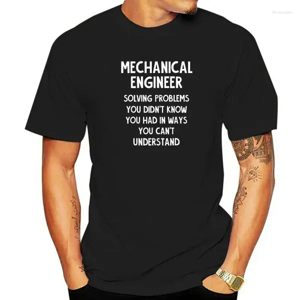 Erkek Polos Makine Mühendis Tanımı Komik Mühendislik Hediyesi T-Shirt Pamuk Özel T Shirt Yüksek Kaliteli Erkek Gömlekler Gençlik