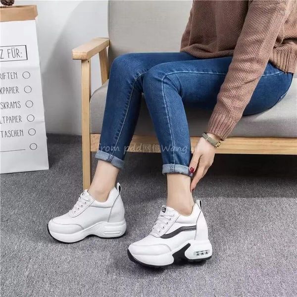 Casual Schuhe Frauen Luftpolster Laufen Tennis Sport Mode Turnschuhe Schnüren Leichte Atmungsaktive Freizeit Gym Walking Zapatos